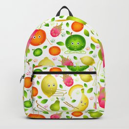 Vegan Yoga Backpack | Plants, Club, Health, Banana, Children, Apple, Cafe, Pear, Fruit, Fitness 