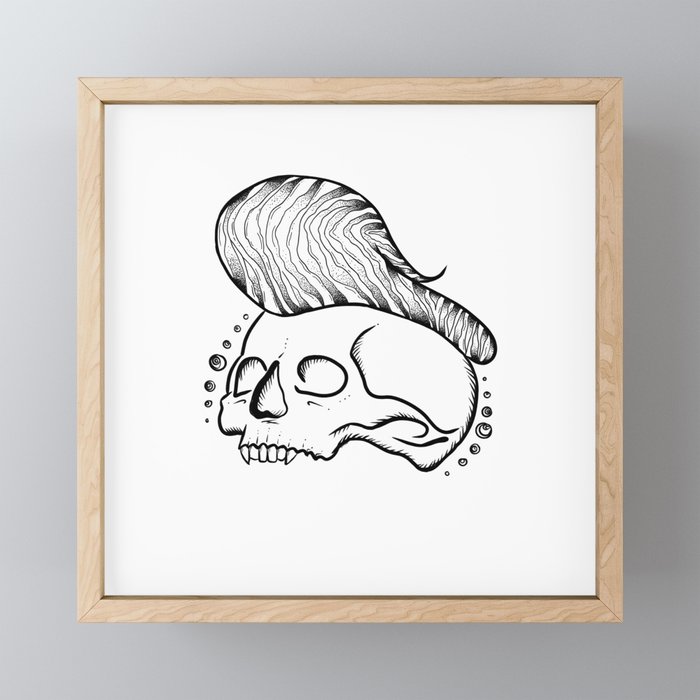 Inked Pomp Mini Art Print by and Co Society6