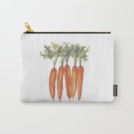 Carrots Watercolor Carry-All Pouch | Cooking Hobby, Botani, Still Life, Watercolor, Beautiful, Yellow, Gift, Minimalist, Kitchen, Artwork 