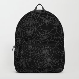 Dead of Night Cobwebs Backpack | Illustration, Web, Graphicdesign, Illustrated, Drawing, Cobwebs, Gothic, Gray, Digital, Outline 