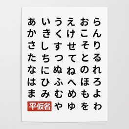 Hiragana Poster