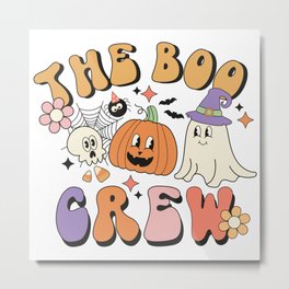 Thee boo crew Metal Print | Vinylsticker, Ghoststicker, Stickerbomb, Halloween, Spookybabe, Customvinylsticker, Spookyseason, Boocrew, Graphicdesign, Spookysticker 