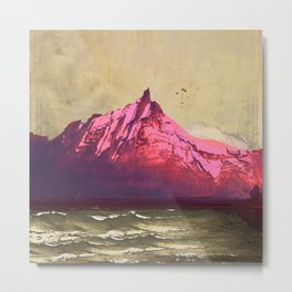 Sea.Mountains.Light- homage to Balke Metal Print | Adventure, Anipani, Landscape, Mountains, Sea, Travel, Painting, Light, Wanderlust, Nature 
