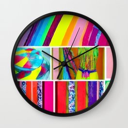 Beautiful Colorful Chic 11 Wall Clock | Colorfulcake, Colorful, Homeview, Yallow, Colorfulicecream, Nice2023, Pink, Colorfulpopcorn, Red, Colorfuljuice 