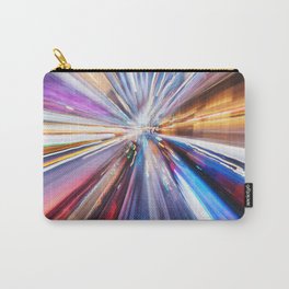 Colours In Motion Carry-All Pouch | Photo, Rainbow, Long Exposure, Colorful, Speed, Motionblur, Color, Motion, Vanishingpoint, Space 