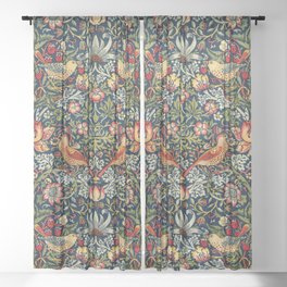Strawberry Thief by William Morris 1883 Antique Vintage Victorian Jugendstil Art Nouveau Retro  Sheer Curtain | Art, Pattern, William Morris, Plants, Birds, Boho, Countryside, Neoclassical, Leaves, Floral 