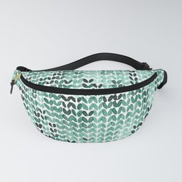 Watercolor Knitted Pattern Fanny Pack