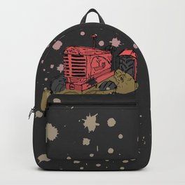 Abandoned red tractor watercolor sketch Backpack | Red Green, Splash Paint, Ink Pen, Tractor Sketch, Digital, Drawing, Red Tractor, Farm, Red Vehicule, Watercolor Effect 
