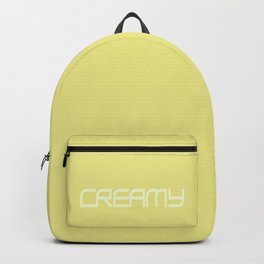 Creamy Backpack | Ivory, Acrylic, Concept, Light, Yellow, Delicatecolor, Typography, Adobe 1998, Oil, Clear 