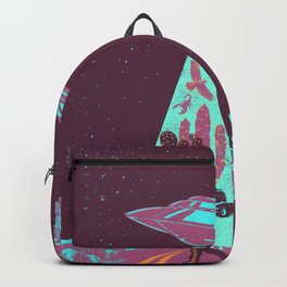 DESERT UFO Backpack | Nature, Extra Terrestrial, Alien, Tracksuit, Hiphop, Cacti, Landscape, Extraterrestrial, Car, Curated 