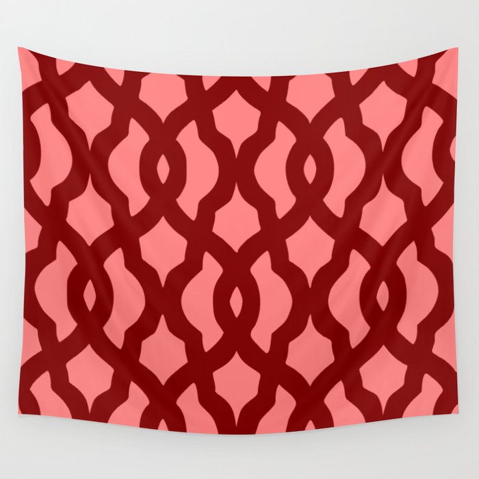 Grille No. 2 Red Wall Tapestry by Abby Epplett Society6