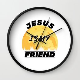 Jesus Is My Friend Bible Verse Quote Wall Clock | Pastor, Friend, Jesuscross, Christiangifts, Jesusismyfriend, Christianity, Graphicdesign, Religion, Bibleverse, Coolchristian 