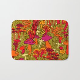 Mushrooms in the Forest Bath Mat