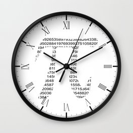 Pi Wall Clock | Symbol, Math, Isolated, Formula, Graphicdesign, Pi, Decimal, Spherical, Numbers, Round 