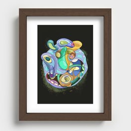 Quarantine Friends Exposed - the edgelord Recessed Framed Print