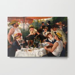 Pierre-Auguste RENOIR (French,1841-1919) - The Luncheon of the Boating Party - 1880-1881 - Impressionism - Period: Rejection of Impressionism - Oil on canvas - Digitally Enhanced Version - Metal Print | Theluncheon, Renoirboatingparty, Painting, Renoirpainting, Impressionism, Boatingparty, Digitallyenhanced, Oftheboatingparty, Augusterenoir, Renoirluncheon 