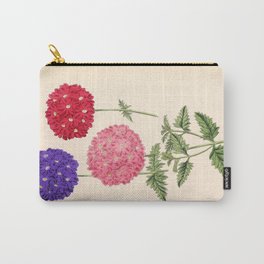 New Verbenas Carry-All Pouch | Drawing, Digital, Graphite, Acrylic, Ink Pen 