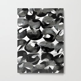 Abstract  56 Metal Print | Mixed Media, Pattern, Abstract, Graphicdesign, Black and White 