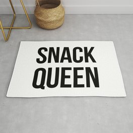 SNACK QUEEN Rug | Design, Food, Foodie, Graphicdesign, Nacho, Typography, Fun, Snack, Pizza, Love 