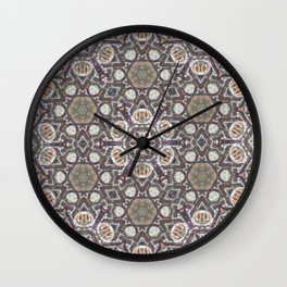 Mandala Of The Earth Wall Clock