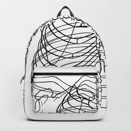 Ribs - outline black Backpack | Vertebra, Drawing, Ribs, Collarbone, Skeleton, Outline, Torso, Bones, Black 