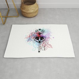 Key with Roses Rug