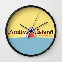 Welcome to Amity Island Wall Clock