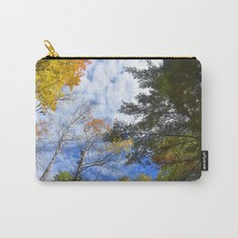 Fall Trees Door County Wisconsin Carry-All Pouch | Tranquil, Hiking, Photo, Golden, Nature, Color, Treesandsky, Doorcounty, Digital, Travel 