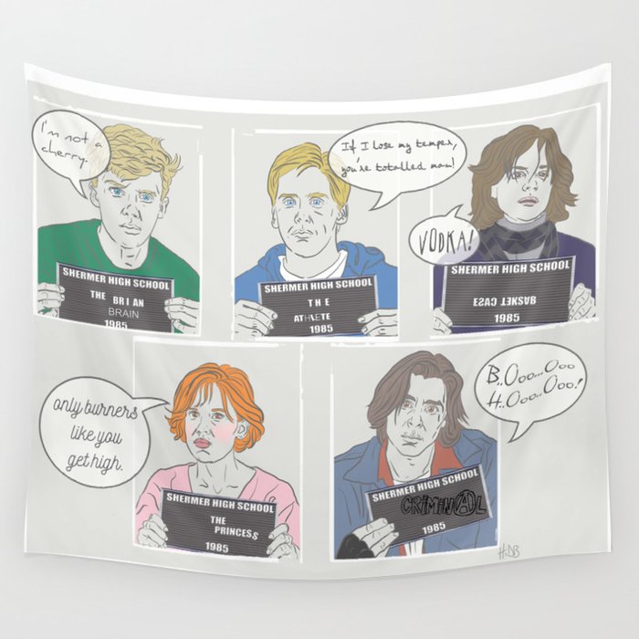 The Breakfast Club Quotes Wall Tapestry By Hidbdesigns Society6