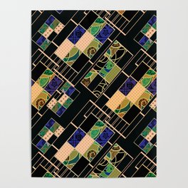 Creative patchwork. Poster