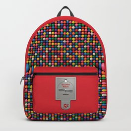 The Gumball Machine Backpack | Food, Chewinggum, Vending, Rainbowcolor, Vintage, Distributrice, Colorful, Gomme, Distributor, Children 