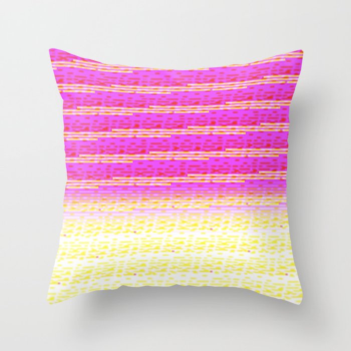 decorative pink yellow throw pillows