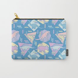 Nineties Dinosaurs Pattern  - Pastel version Carry-All Pouch | Pattern, Fossil, Brontosaur, Marble, Reptile, Pastelgoth, Pastel, Brachiosaurus, Prehistoric, Chobopop 