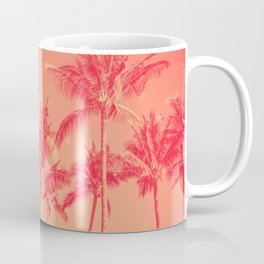 Palms in Living Harmony Coffee Mug | Hawaiianislands, Hawaii, Splittone, Nature, Tropicalparadise, Retro, Cocosnucifera, Palms, Tropical, Palmtrees 