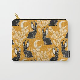 Jackalope - marigold and black  Carry-All Pouch