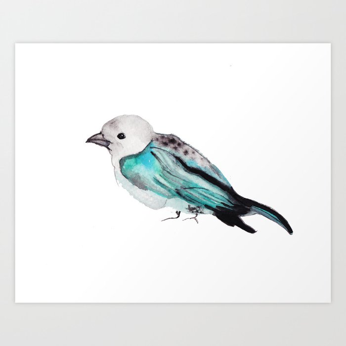 Bird Art Print by Dheiuk | Society6