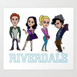 Bughead Art Prints For Any Decor Style Society6,Cute Fire Dragon Drawing Easy