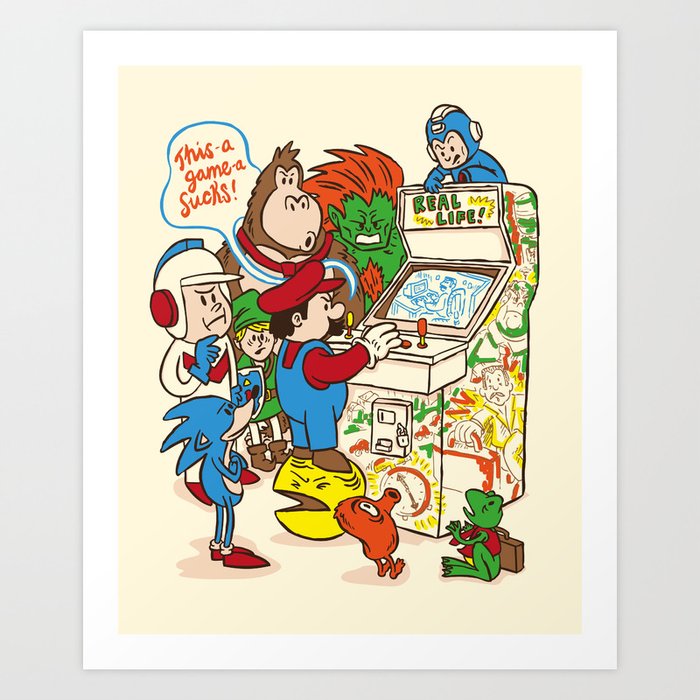 This Game Sucks Art Print by WanderingBert / David Creighton-Pester ...