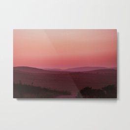 Twilight 05 Metal Print | Photo, Color, Easterncape, Mountainlayers, Pink, Pinktwilight, Southafrica, Mountains, Digital, Pinksunset 