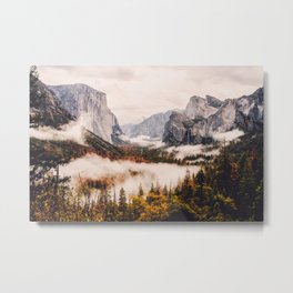 Amazing Yosemite California Forest Waterfall Canyon Metal Print | Graphicdesign, Color, Abstract, California, Wanderlust, Mountain, Mountains, Photo, Adventure, Nationalpark 
