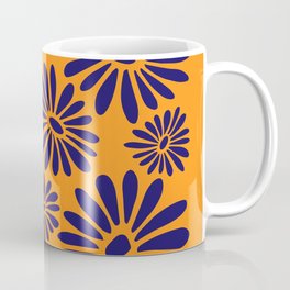 Margarita Mayfair II Coffee Mug | Flower, Bold, Graphicdesign, Retro, Floral, Bright 