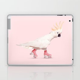 ROLLERSKATING COCKATOO Laptop & iPad Skin | Curated, Cute, Nursey, Cockatoo, Color, Digital, Photomanipulation, Sports, Popart, Rollerskating 