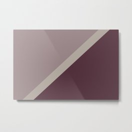 Purple Pink-Purple Taupe Gray Stripe Design 2021 Color of the Year Epoch and Accent Shades Metal Print | Striped, Shapes, Lines, Graphicdesign, Stripes, Modern, Taupe, Pink, Minimal, Lined 