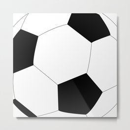 Soccer Ball Football Metal Print | Graphicdesign, Players, Soccerball, Sports, Kids, Footballs, Blackwhite, Football, Soccerteam, Birthday 