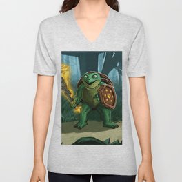 Turtle Paladin V Neck T Shirt