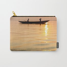 Blurry Creative Ganges Varanasi Carry-All Pouch | India, Art, Sunset, Photo, Color, River, Holy, Orange, Yellow, Blur 