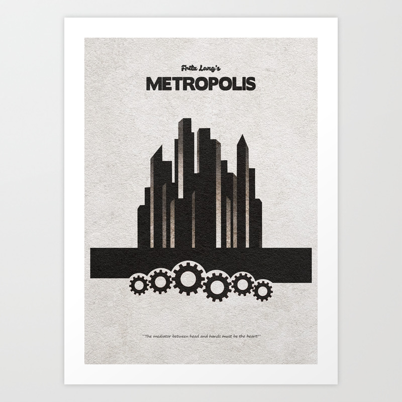 Wallpaper Fritz Lang S Metropolis Alternative Minimalist Poster Art Print By Desktop Wallpaper