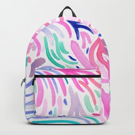 mermaid art Backpack | Aqua, Watercolor, Painting, Underwater, Princess, Happy, Water, Girly, Coral, Abstract 