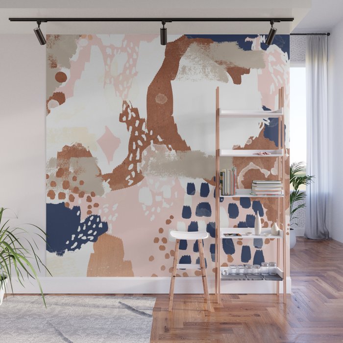 Skadi Metallic Painting Abstract Minimal Nursery Home Decor Dorm