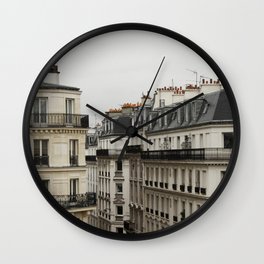 Traditional Paris Rooftops, Paris Architecture, France Travel, Paris Streets Photo Wall Clock | Parisphoto, Parisrooftops, Parisianrooftop, Paristravel, Classicparis, Parisprint, Parishomedecor, Architecture, Painting, Paris 